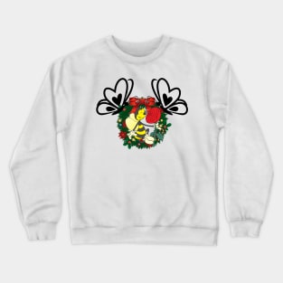 Butterfly and bee Christmas shirt Sunglasses Xmas Lights Boys Gift Crewneck Sweatshirt